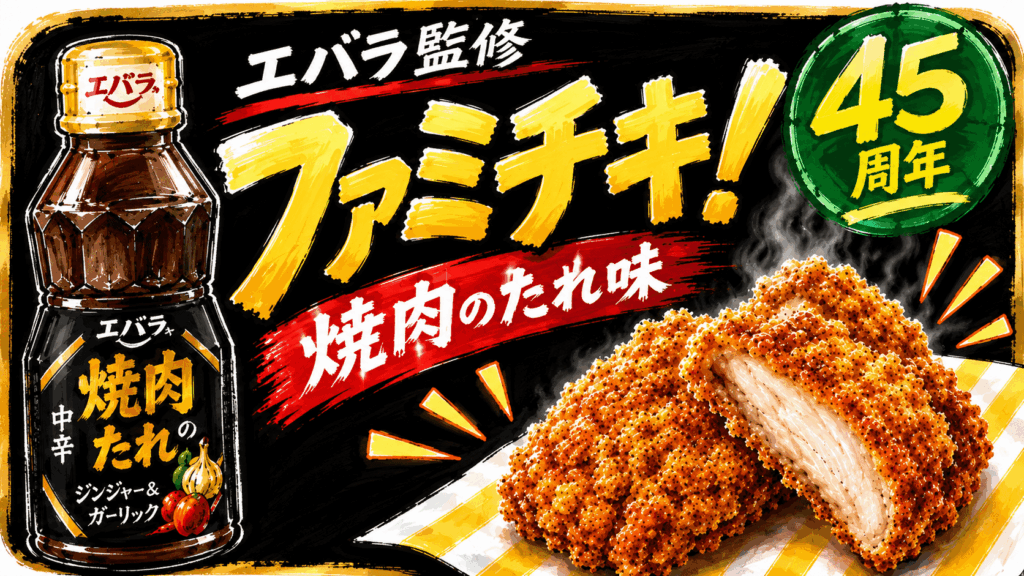 ファミチキ焼肉のたれ味のイラスト
